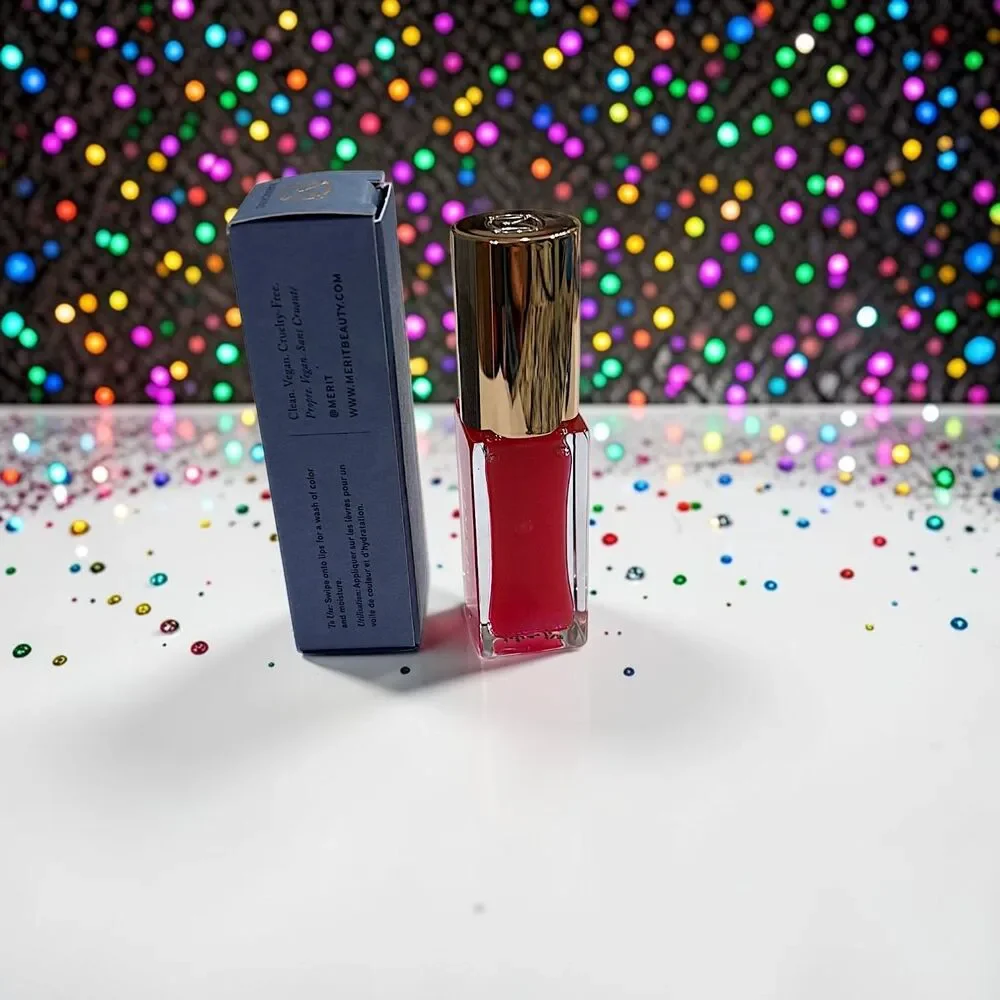 MERIT Shade Slick Gelée Tinted Lip Oil in MARASCHINO 0.23 oz full size NIB